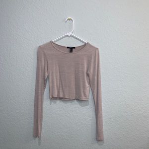 Forever 21 cropped long sleeve shirt
